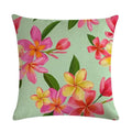 Axyaa Tropical Plant Design Linen Pillowcase Floral Print 45*45cm