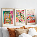 Matisse Retro Abstract Oil Painting Wall Art Set | Axyaa Exhibition Collection