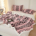 Axyaa Diamond Grid Jacquard Throw Blanket in New Bohemia Style
