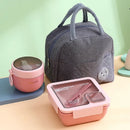 Axyaa Portable Microwaveable Kids Lunch Box Set with Insulated Bag