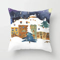 Axyaa Christmas Home Pillowcases Printed Bed Decoration Cushion Covers