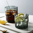 Axyaa 300-380ml Stackable Glass Mug Tumbler Cup in Various Colors for Hot/Cold Beverages