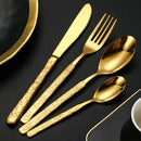 Axyaa Palace Steak Fork Set Elegant Stainless Steel Cutlery