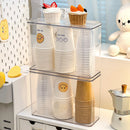 Axyaa Coffee Table Cup Holder & Dustproof Storage Box - Disposable Cup Organizer