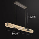 Axyaa Crystal Chandelier: Luxury Living Room & Dining Room Pendant Light