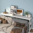 Axyaa 71" Sofa Tables with 3 Tiers Storage Shelves