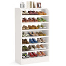Axyaa 8-Tier Wooden Shoe Rack Organizer, Shoe Storage Cabinet
