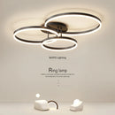 Axyaa Nordic LED Ceiling Light | Modern Minimalist Iron Chandelier for Living Room