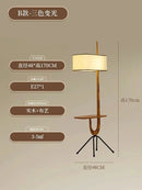 Axyaa Nordic Wood Floor Lamp with Giraffe Design - LED Standing Lamp for Living Room