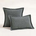 Axyaa Hounds tooth Square Cushion Cover 45x45cm in Orange Green Blue Black