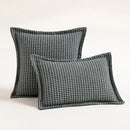 Axyaa Hounds tooth Square Cushion Cover 45x45cm in Orange Green Blue Black
