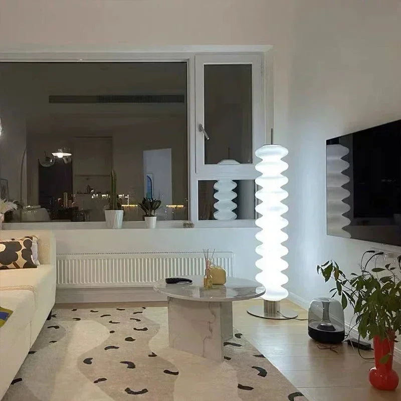 Gourd Lamp Designer Sofa & Floor Lamp by Axyaa: Nordic Style for Living Room & Bedroom