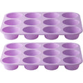 Axyaa Silicone 12-Hole Round Mold for Baking Cupcakes and Cookies