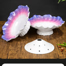 Axyaa Seafood Sashimi Salmon Plate Set - Melamine Round High-End Serving Platter