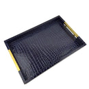 Axya Marble Effect Gold Trays Multicolor Desktop Organizer Storage Tray