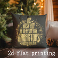 Axyaa Merry Christmas Patterned Pillowcases for Sofa Bedroom Car - Rectangular Cushion Cover
