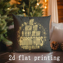 Axyaa Merry Christmas Patterned Pillowcases for Sofa Bedroom Car - Rectangular Cushion Cover
