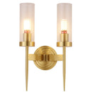 Axyaa Nordic Copper Double Head Wall Lamp for Living Room, Dining Room & Bedroom