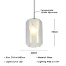 Axyaa Glass Chandelier Pendant Lamp for Home Decor
