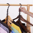 Axyaa 5-Hole Hook Plastic Clothes Rack Rotary Organizer Hanger Foldable Magic Closet Wardrobe Organize