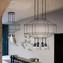 Axyaa Acrylic LED Pendant Chandelier, Elegant Home Decor Light for Living Room, Bedroom