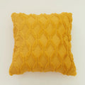 Yellow Plush Cushion Cover 45x45 - Axyaa Home Living Room Sofa Decor
