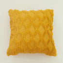 Yellow Plush Cushion Cover 45x45 - Axyaa Home Living Room Sofa Decor