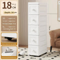 Axyaa Slim Utility Bin: PP Kitchen & Bathroom Organizer for Efficient Storage