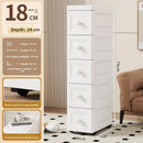 Axyaa Slim Utility Bin: PP Kitchen & Bathroom Organizer for Efficient Storage