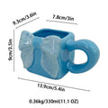 Axyaa Floral Bow Ceramic Coffee Cup - Exquisite 3D Design, Perfect for Tea or Milk