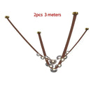 Axyaa Leather Belt Ceiling Chandelier - Modern LED Design - Home Decor Fixture