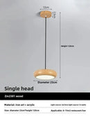 Axyaa Wabi-sabi LED Dining Pendant Light: Modern Nordic Chandelier for Home Decor