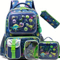 Axyaa Boys Primary School Backpack Set with Lunch Bag and Penbag