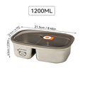 Axyaa Stainless Steel Portable Lunch Box - Heatable & Sealed Bento Container