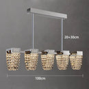 Axyaa Modern Crystal Pendant Chandelier for Living and Dining Room Lighting