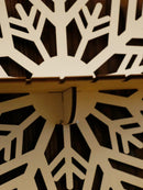 Axyaa Snowflake Storage Rack Wall Shelf for Christmas Decoration