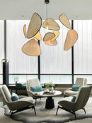 Axyaa Rattan Chandelier: French Design Market Indoor Lighting Solution
