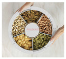Axyaa Divided Sealed Storage Box for Fruits, Candy, and Snacks