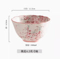 Axyaa Chinese Ceramic Rice Bowls Set - High-End Tableware and Beautiful Small Bowls