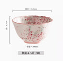 Axyaa Chinese Ceramic Rice Bowls Set - High-End Tableware and Beautiful Small Bowls