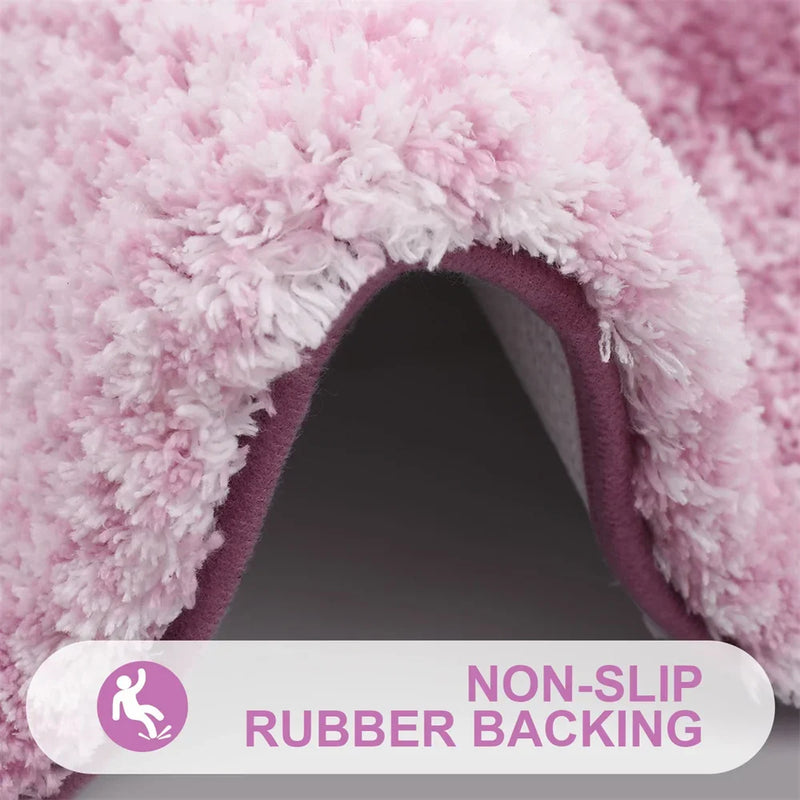 Axyaa Luxury Microfiber Bathroom Rug - Extra Soft, Thick & Non-Slip Plush Bath Mat