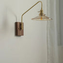 Axyaa LED Glass Copper Wall Sconce Modern Stair Light Fixtures for Home Decor