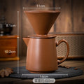 Axyaa Retro Ceramic Coffee Brewing Set - Handcrafted Kiln Design