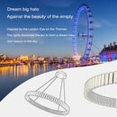 Axyaa Lstre Modern Circle Chandelier for Bright 360° Lighting in Living Room
