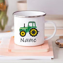 Axyaa Personalized Car Name Mug for Kids - Children's Hot Chocolate Cup With Handle