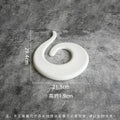 Axyaa Pure White Ceramic Dessert Appetizer Plate - Creative & Special-shaped Tableware