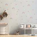 Boho Rainbow Hearts Stars Wall Decals for Kids Room by Axyaa