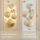Axyaa Copper Wall Lamp: Nordic Bedroom Headboard Creative Living Room Decoration