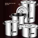 Axya 304 Stainless Steel Large Water Storage Pot with Lid and Faucet