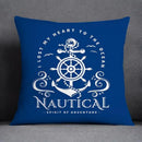 Axyaa Blue Mermaid Sailor Marines Polyester Pillowcase Home Office Decor